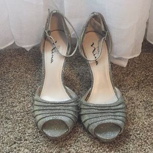 Silver and Gold Sparkly heels